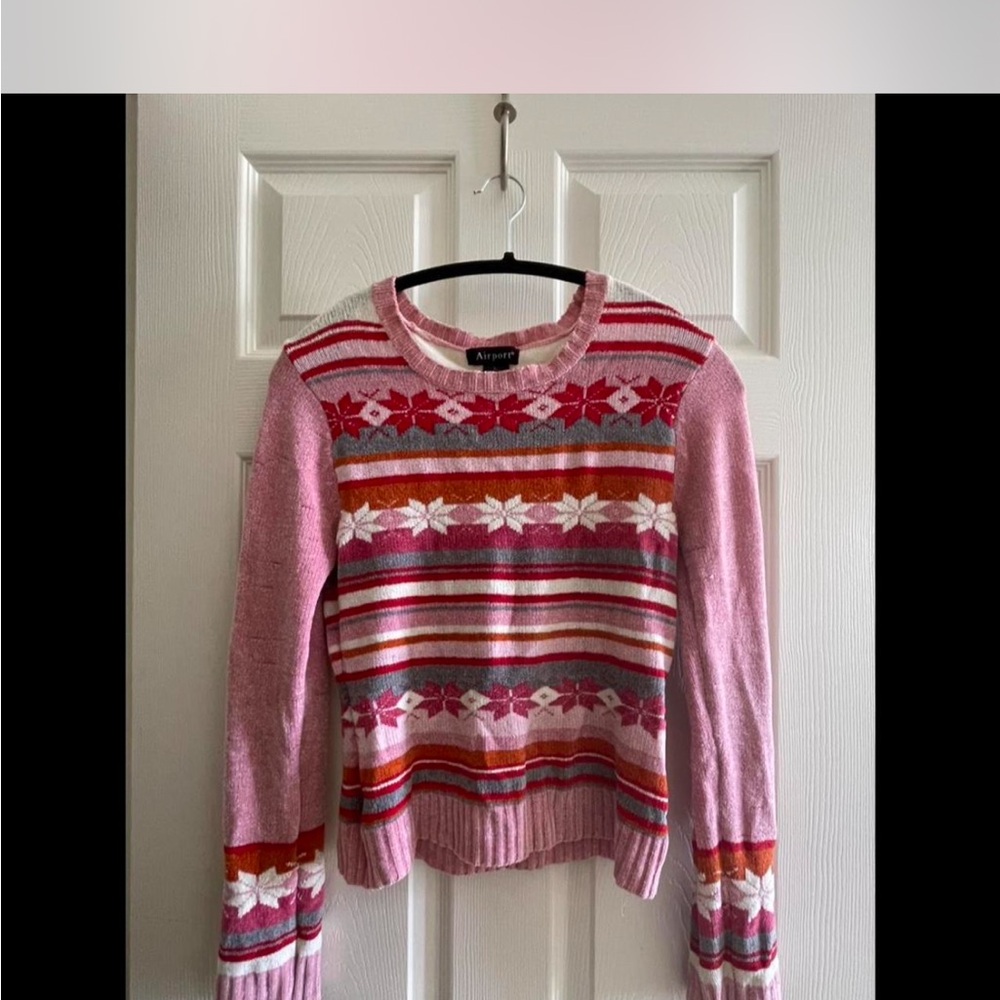 Pink Soft Vintage Holiday Sweater